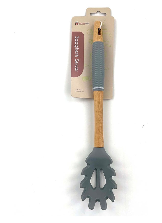 Home Pro Home Pro Spaghetti Server Silicon Head Assorted Color 32 cm  - Image 2