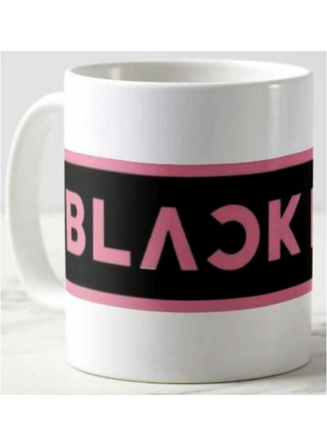 1st Piece Printed Ceramic Mug White/Black/Pink - Image 2