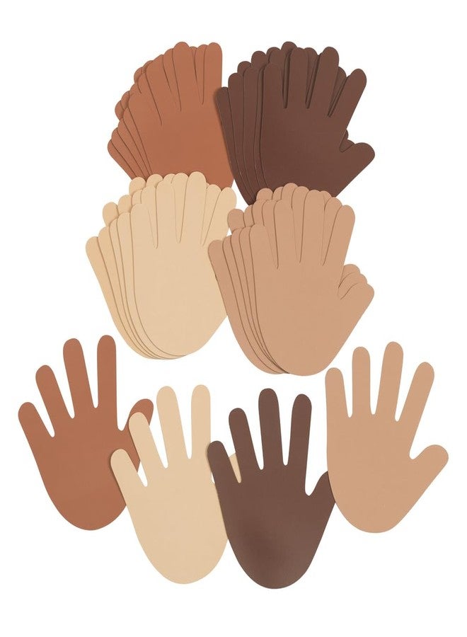 Colorations Colors Like Me Hand Shapes - Set of 24 - People Cutout, Skin Tone & Color, Multicultural Paper, Classroom Decorations, Arts & Crafts - Image 1