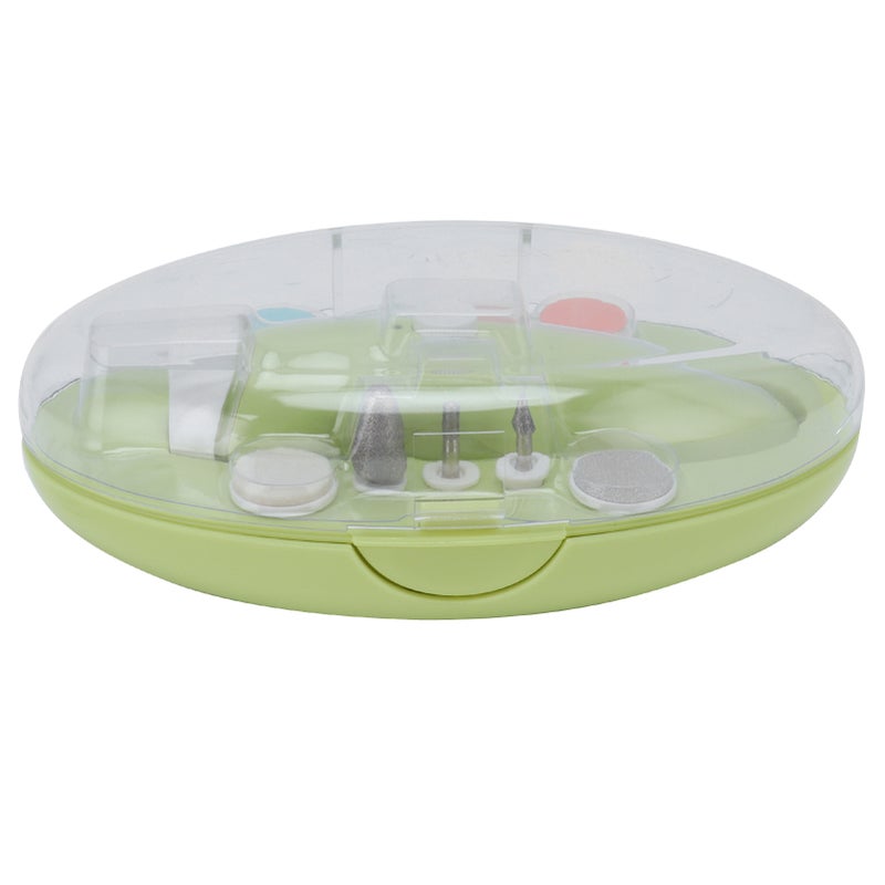 Baby Electric Nail File: Yellow Eco-Friendly ABS Material, 6 Selectable Contacts, 75-Minute Rechargeable Use - Safe Quick Trim Polish, Lightweight Portable Baby Nail Trimmer for Baby, Toddler and Adul - Image 4