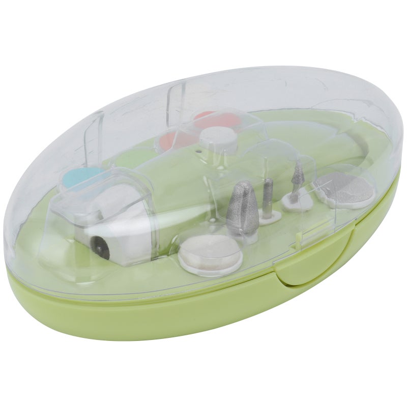 Baby Electric Nail File: Yellow Eco-Friendly ABS Material, 6 Selectable Contacts, 75-Minute Rechargeable Use - Safe Quick Trim Polish, Lightweight Portable Baby Nail Trimmer for Baby, Toddler and Adul - Image 3