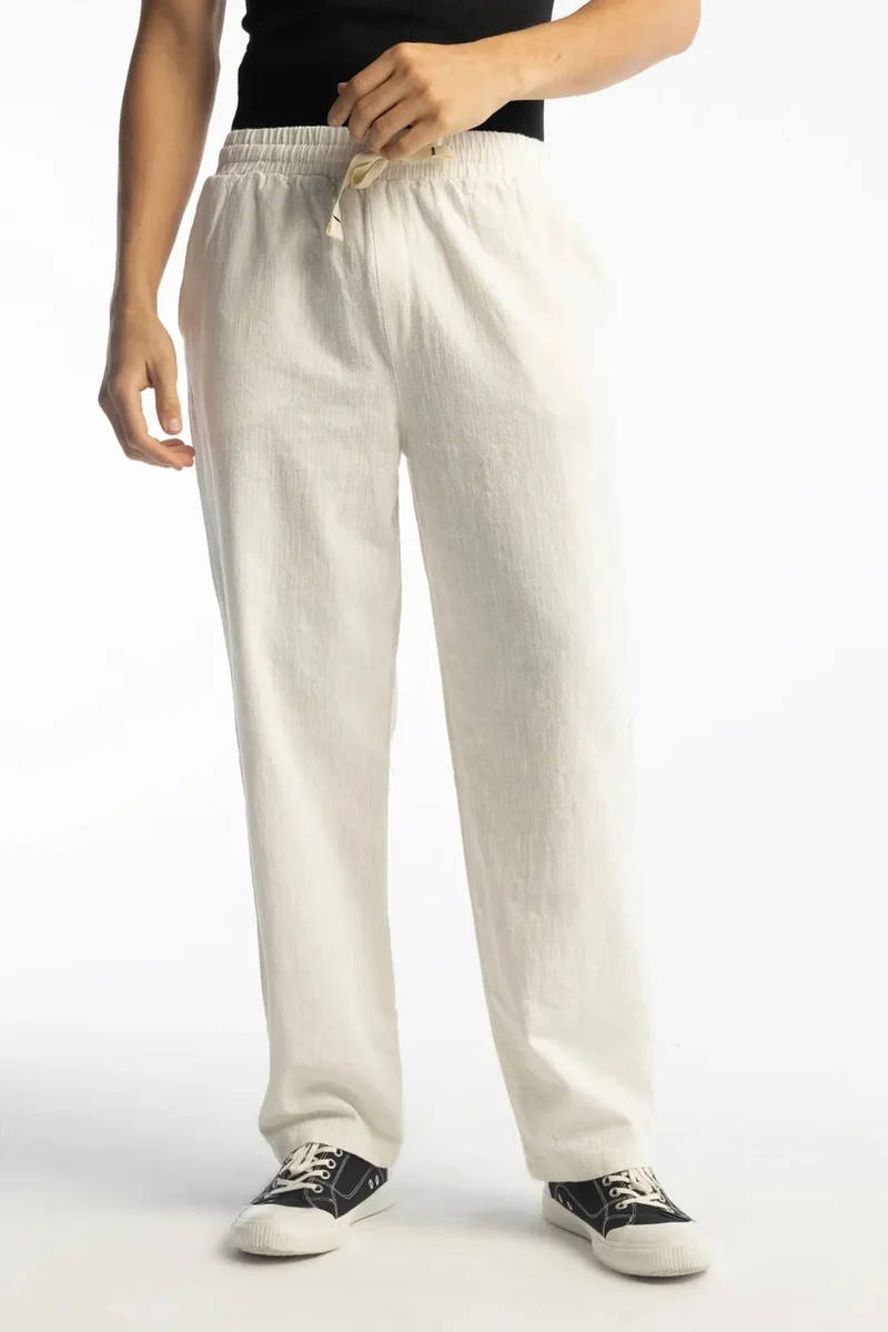 GIESTO Straight Leg Pants with Drawstring Waist