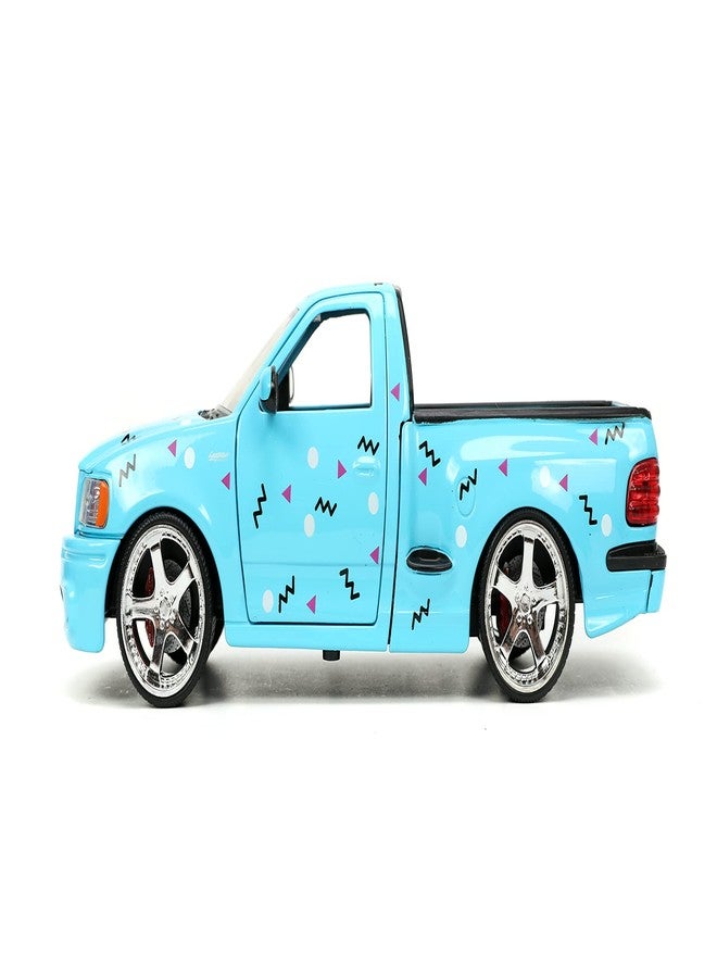 Jada Toys I Love The 90’s 1:24 1999 Ford F150 SVT Lightning Die-cast Car, Toys for Kids and Adults, Sky Blue (26136) - Image 3
