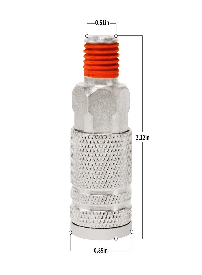 ChillWaves 1/4-Inch Male Industrial Coupler,1/4" NPT Male 4-Ball Quick Connect Air Coupler Air Hose Fittings(12-PACK) - Image 2