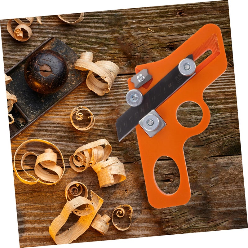 Adjustable Hand Planer with Retractable Blade for Wood Smoothing Chamfering and Edge Trimming - Image 5