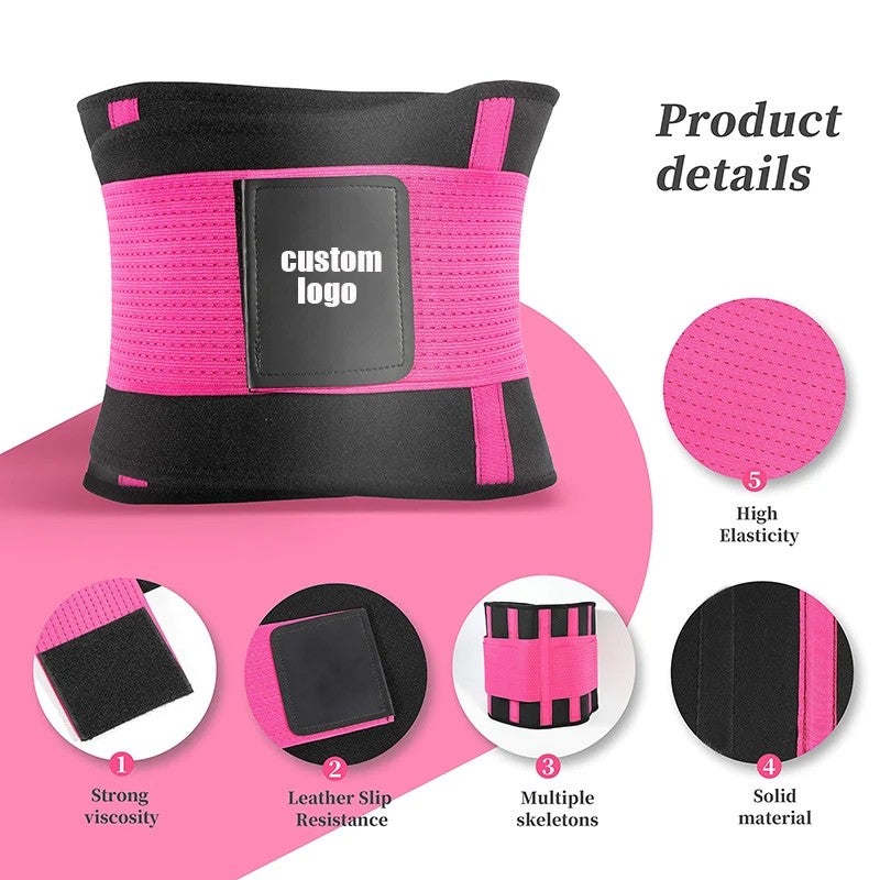 Bluejw Neoprene Waist Trimmer Belt for Women - Weight Loss Exercise Sauna Sweat Belt - Slimming Waist Trainer - Image 5