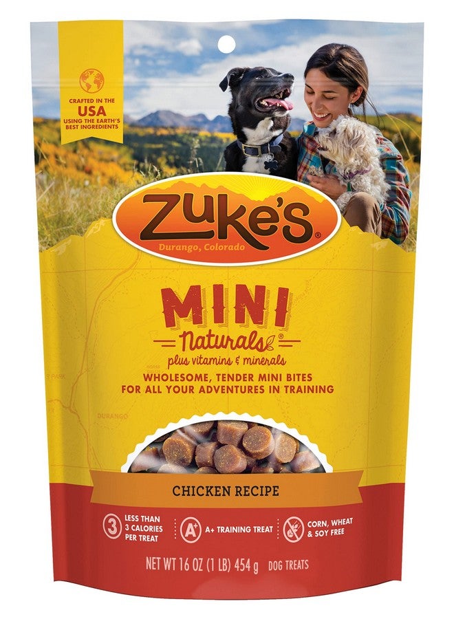 Zuke's Mini Naturals Dog Training Treats, Soft Mini Dog Treats With Vitamins & Minerals, Made For All Breed Sizes Chicken, 16 Ounce (Pack Of 2) - Image 2