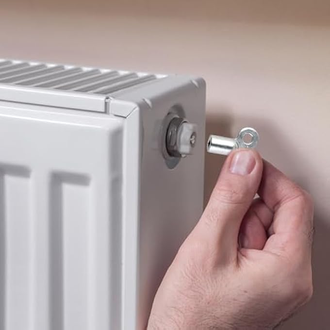 METAL RADIATOR VALVE KEYS, SILVER SQUARE SOCKET BLEED HOLE KEY RADIATOR KEYS, WATER TAP SWITCH BLEED KEY, PLUMBING BLEEDING KEY AIR PLUMBING TOOL FOR RADIATORS AND FAUCET, 2 PCS - Image 3