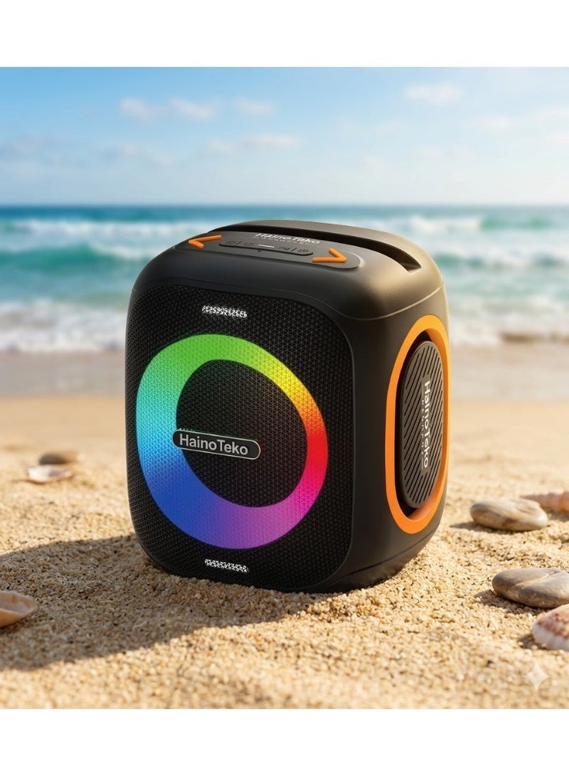 Haino Teko TB-3 Mini Portable Wireless Bluetooth Speaker With Hifi Sound Quality Button Control and RGB Lighting - Image 3