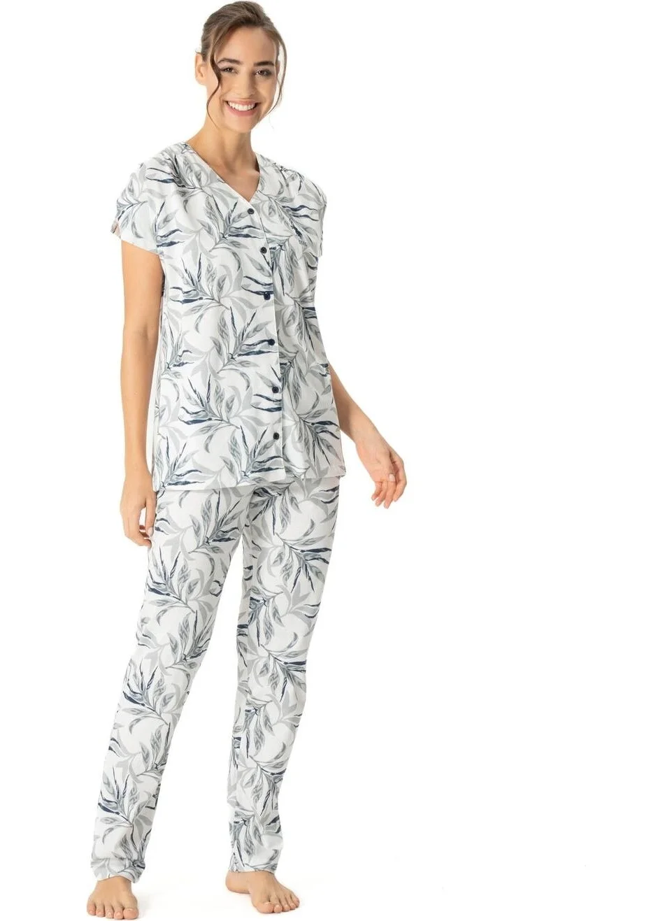 U.S. Polo Assn. Women's Plaid Patterned Pajama Set