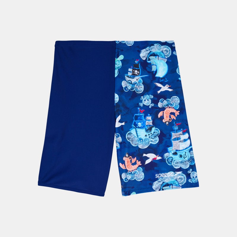 speedo Kids' Digital Allover Print Swimming Jammer Shorts - Image 1