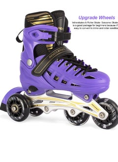 Soccerex Soccerex Inline and Roller Skates Shoes Set with Helmet and Protective Gear  - Image 3