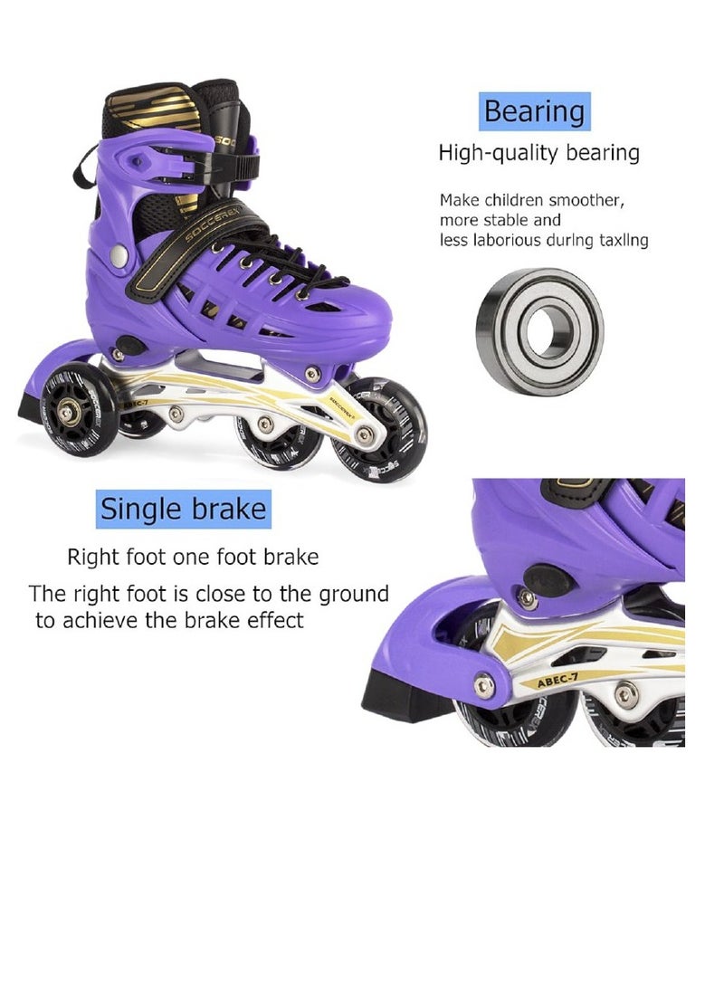 Soccerex - Soccerex Inline and Roller Skates Shoes Set with Helmet and Protective Gear - Image 1
