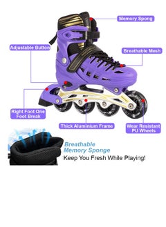 Soccerex Soccerex Inline and Roller Skates Shoes Set with Helmet and Protective Gear  - Image 2