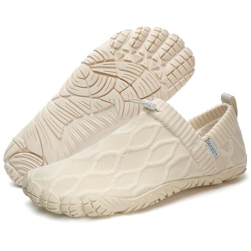 WateLves Barefoot Water Shoes Women Men Minimalist Comfortable Walking Shoes Beach Outdoor Running Sneakers Ivory37 - Image 3