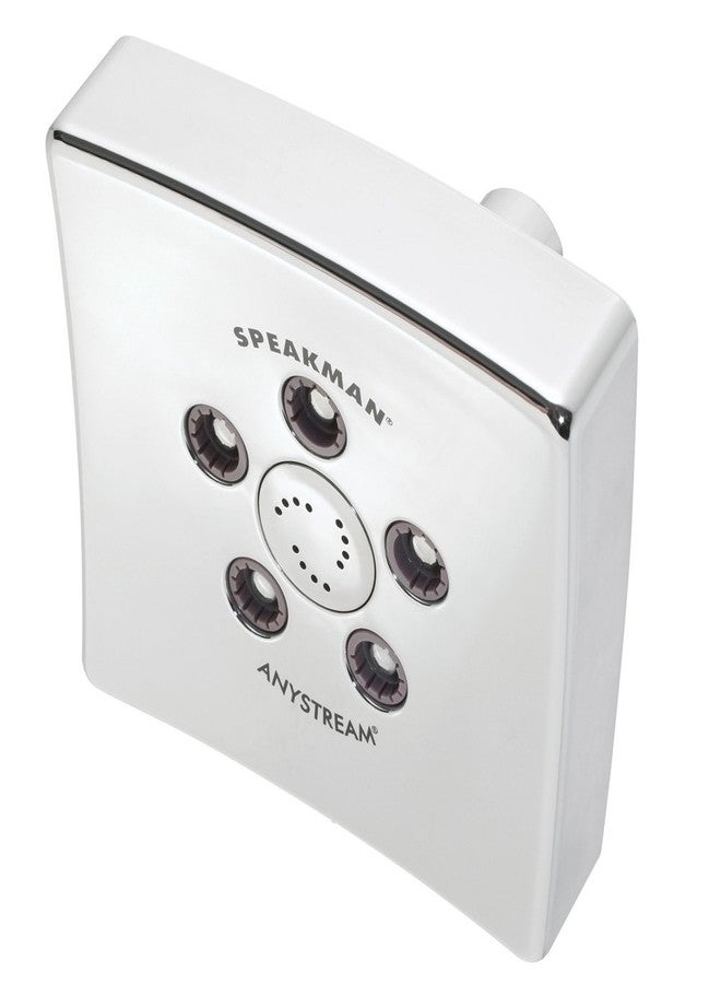 Speakman, Polished Chrome S-3021 Kubos Anystream High Pressure Adjustable 2.5 GPM Shower Head - Image 1