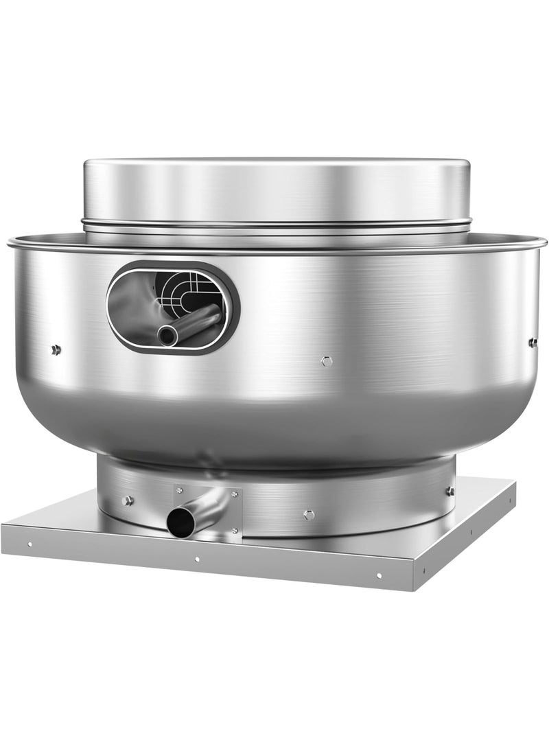 HYITCL Restaurant Canopy Hood Grease Rated Exhaust Fan- Food Truck High-Speed Direct Drive Centrifugal Upblast Exhaust Fan 0.75HP 220 Volt Single Phase Motor 2500 CFM - Image 2