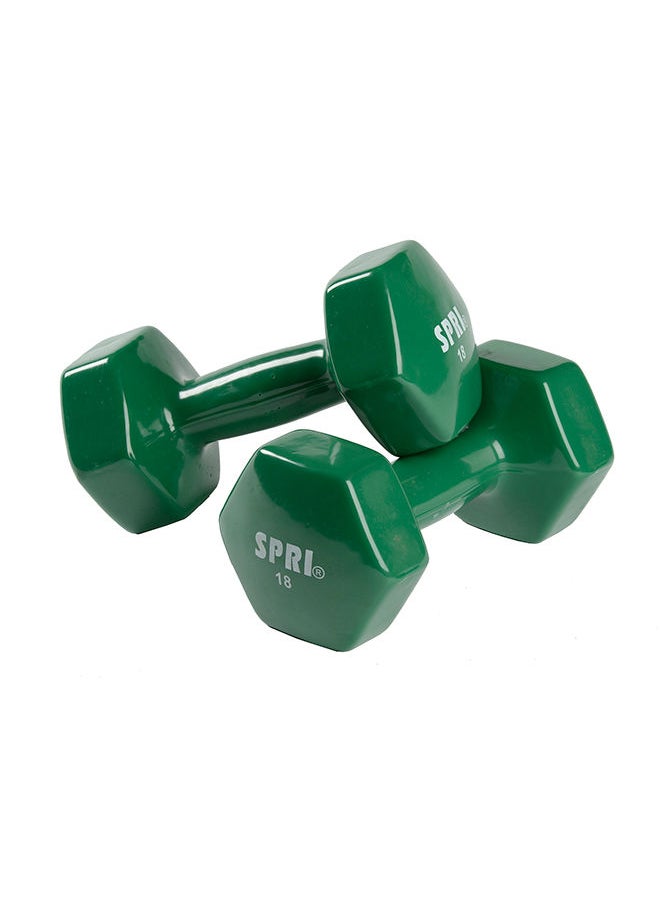 SPRI Dumbbells Vinyl 8.2Kg/18Lb Pair  - Image 1