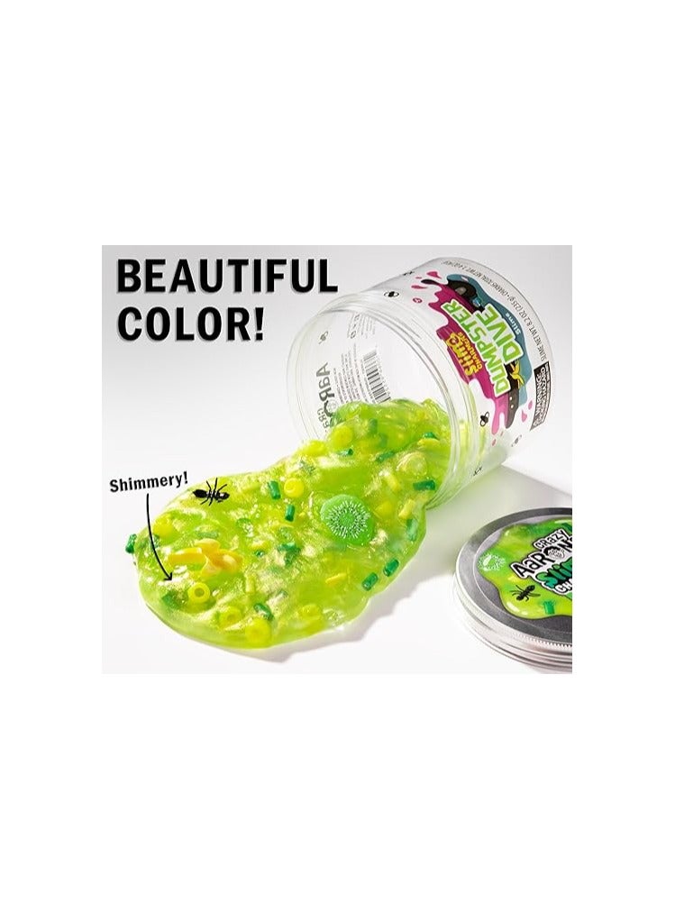 Crazy Aaron's Crazy Aaron’s Slime Charmers Dumpster Dive –Green Apple Scented, Stretchy Slime with Charms, Ages 3+ - Image 5