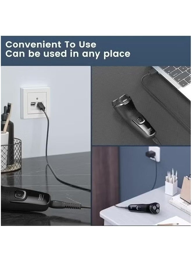 Apluynm 5V Charger for Philips Norelco Shaver 2400 2600, Wet & Dry Shaver Series 5000 7000 3000 Compatible with Philips Oneblade QP2724, QP2834, QP1924 USB Charging Cable - Image 2