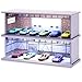 Tujoe 2 Pcs Display Case for Toy Car Garage with LED Light Stackable 164 Scale Diecast Toy Cars Garage for Maximum 58 Model Car Display and StorageRed Bricks - Image 3