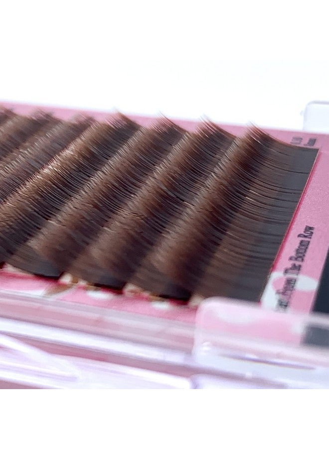 Beauty7 Brown Eyebrow Extensions Matte Individual Eyebrow False Lash Extension Tray Synthetic Mink 0.1Mm Thickness Mixed 5/6/7/8Mm Length Professional Tech (Brown) - Image 4