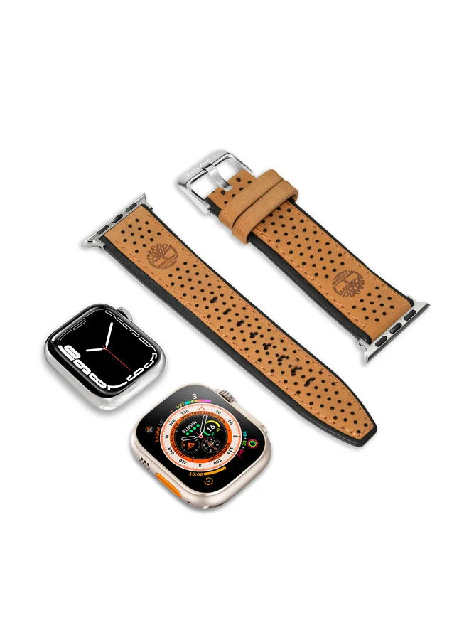 Timberland Timberland Attleboro Camel Leather Unisex Universal Watch Strap 22mm - TDOUS0001810
