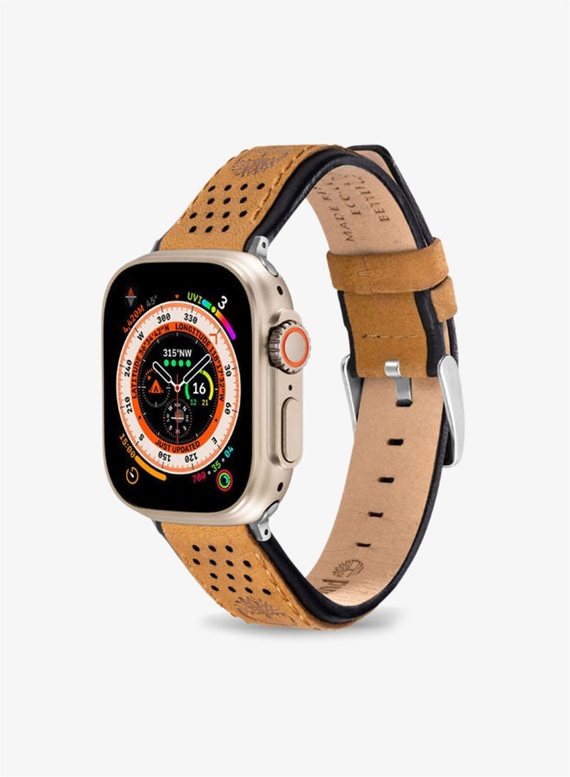 Timberland Attleboro Camel Leather Unisex Universal Watch Strap 22mm - TDOUS0001810 - Image 1