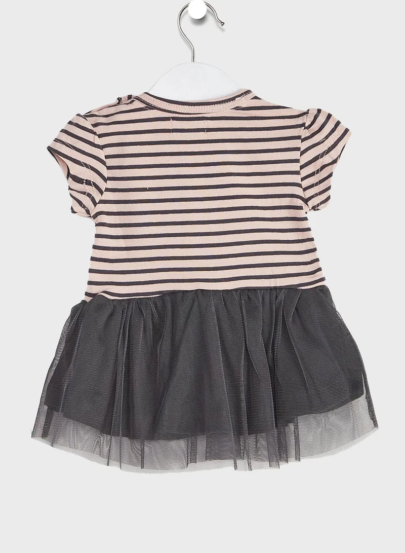 Dirkje Infant Striped Dress + Leggings Set