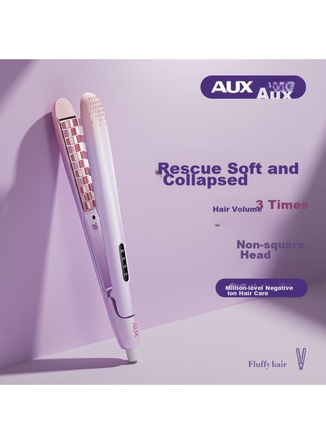 Aux Corn Silk Volumizing Hair Straightener, Negative Ion Curling Iron Dual-use Hair Volumizer Perming Tool, Lazy Hair Styling Tool For Men And Women, Root Volumizing Clip Hair Straightener, Gift For Girlfriend - Image 5
