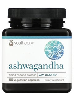 youtheory Ashwagandha, 60 Vegetarian Capsules  - Image 1