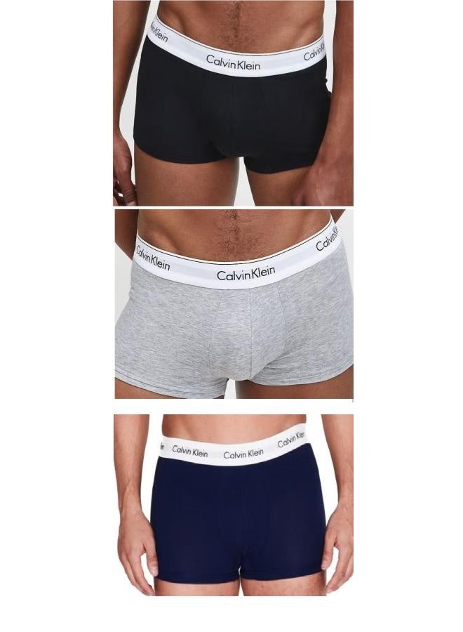 Calvin Klein Performance Boxers Men's Underwear Cotton Trunk - (3 pack) - Size XL - Image 1