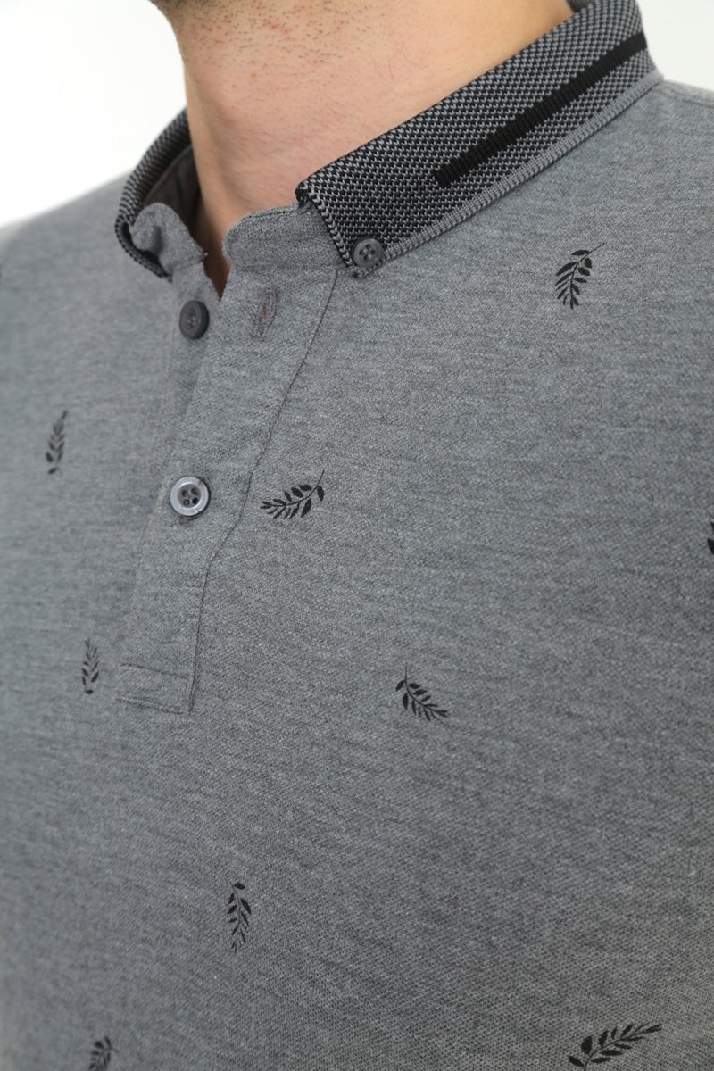 KMK Combination Men's Slimfit Model Polo Collar T-Shirt