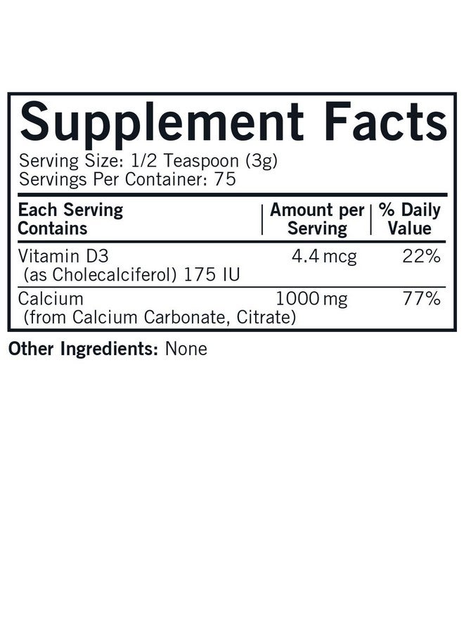Kirkman - Calcium with Vitamin D3 Powder - 8 oz - Essential Minerals - Helps Maintain Strong Bones - Unflavored - Image 2