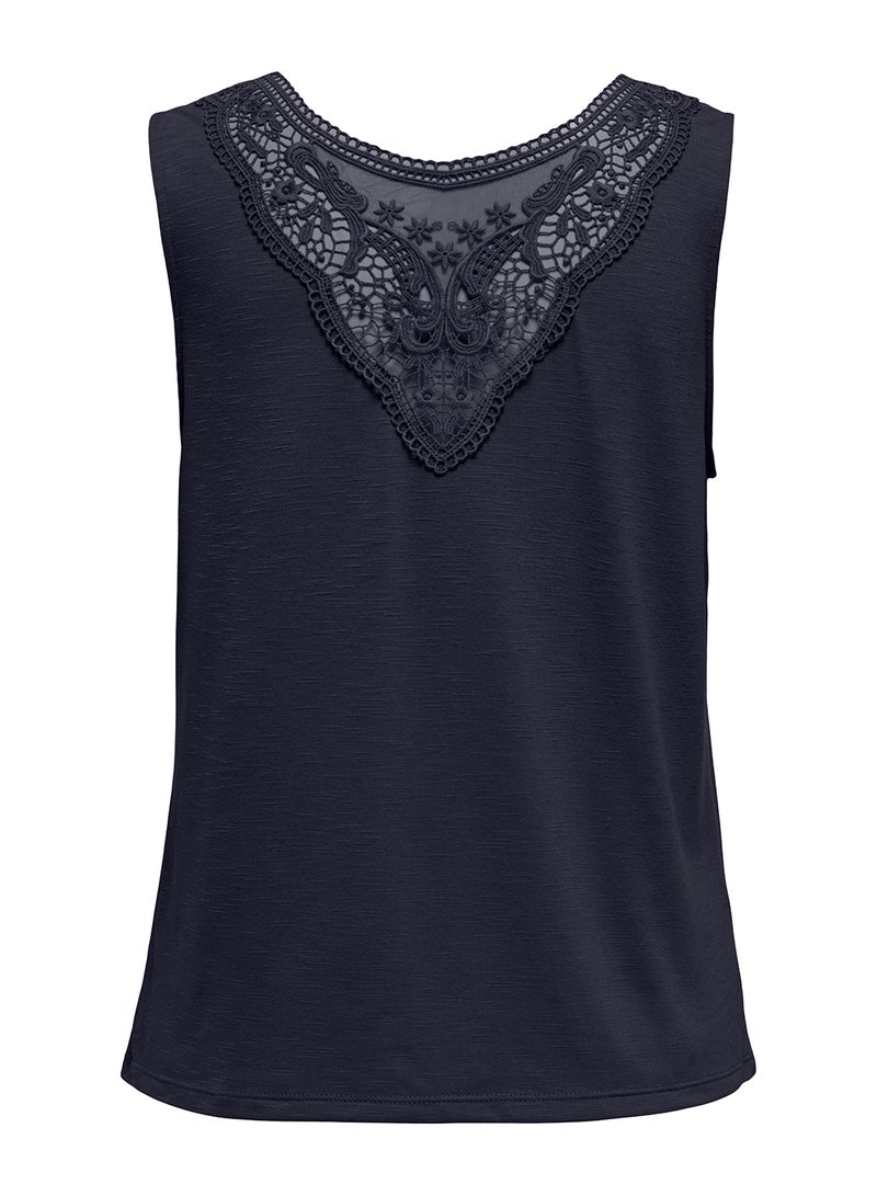 ONLY Onlfreda S/L U-Neck Mix Top Box Jrs - Image 2