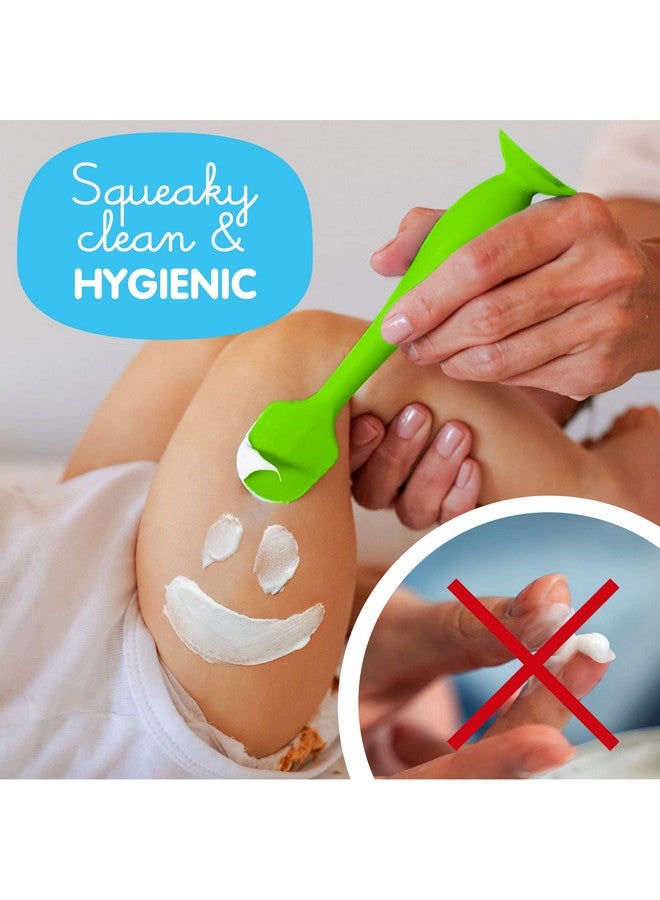 بيبي بام برَش ملعقة كريم الحفاضات من بومكو - أساسيات حقيبة الحفاضات الخالية من مادة BPA، ملعقة ناعمة لمؤخرة الطفل، ملعقة معجون مؤخرة من ابتكار الأم، ملعقة كريم الحفاضات من بومكو، أداة وضع كريم الحفاضات المرنة، فرشاة مؤخرة الطفل من بومكو - Image 1