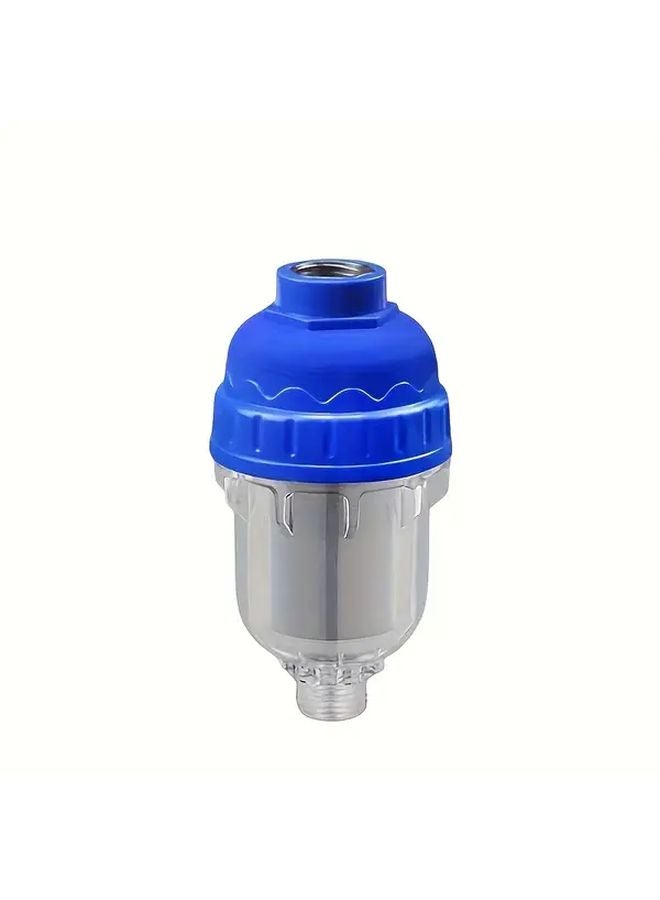 Blue 40 Micron Washable RV Water Filter For Fresh Water Camping Boat Kitchen Bathroom - Image 1