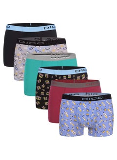 DICE Pack of 6 Cotton Boxer for Boys  - Image 1