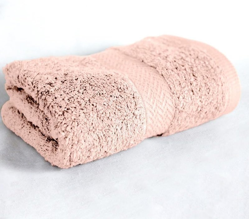 Premium Hotel Quality Hand Towel 100% Cotton Made in Egypt - 600 GSM, Soft Quick Drying and Highly Absorbent (40x70 cm) - Cantaloupe - Image 1