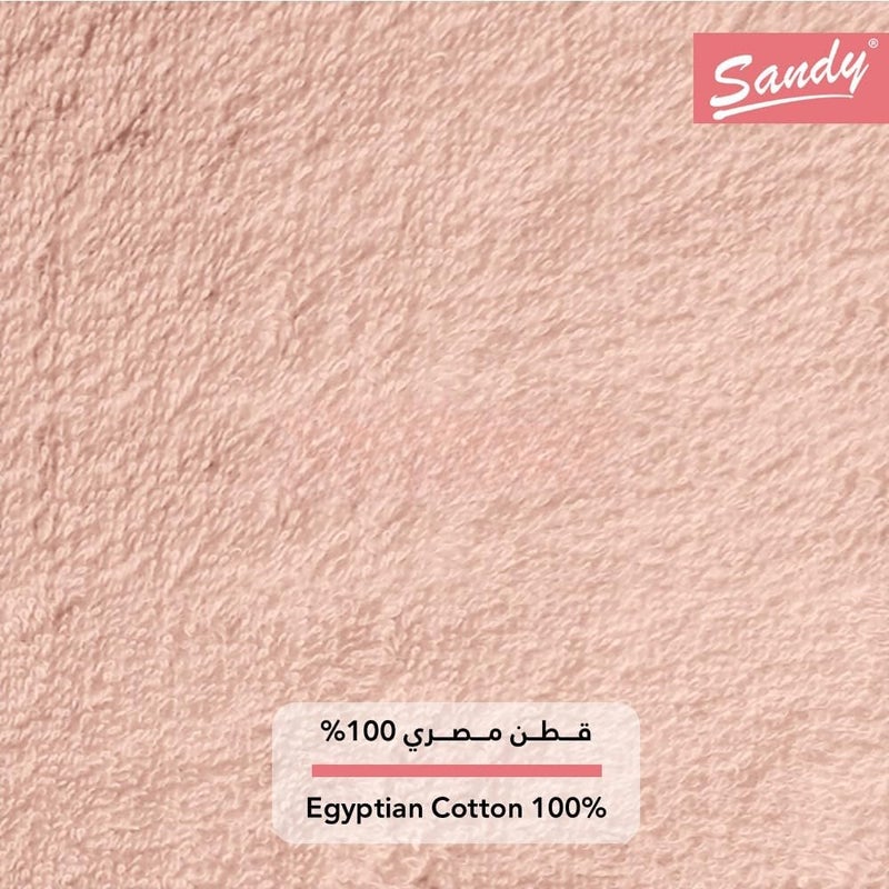 Premium Hotel Quality Hand Towel 100% Cotton Made in Egypt - 600 GSM, Soft Quick Drying and Highly Absorbent (40x70 cm) - Cantaloupe - Image 4