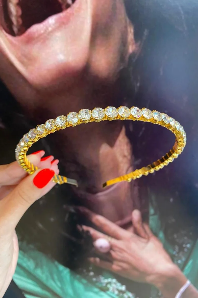 باهلس Women's Gold Special Series Crystal Stone Crown