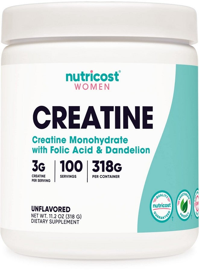 Nutricost Creatine Monohydrate Powder For Women Micronized Unflavored 100 Servings Vegetarian Nongmo Gluten Free - Image 2