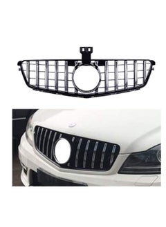 Front Bumper Grille Fit For Mercedes Benz C Class W204 C200 C230 C300 C350 2008-2014 AMG GT R Style Gloss