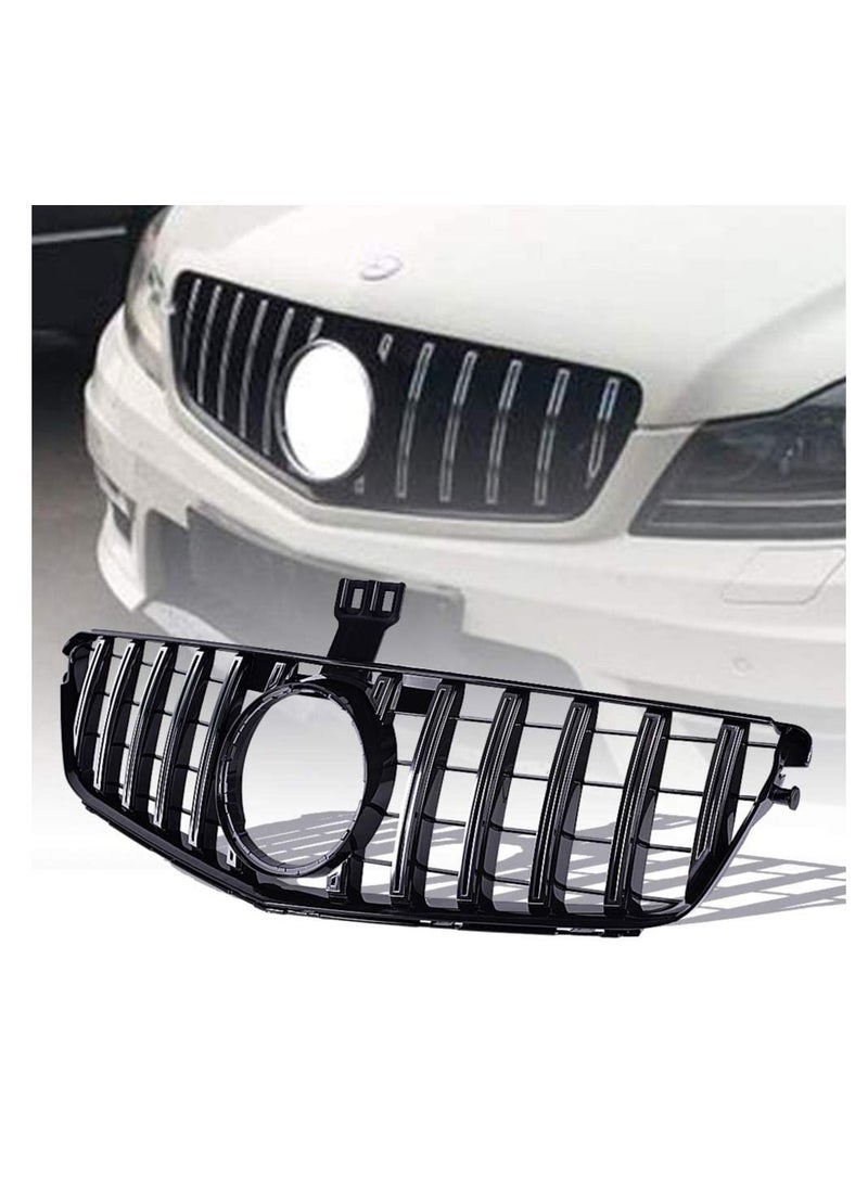 Generic - Front Bumper Grille Fit For Mercedes Benz C Class W204 C200 C230 C300 C350 2008-2014 AMG GT R Style Gloss - Image 1