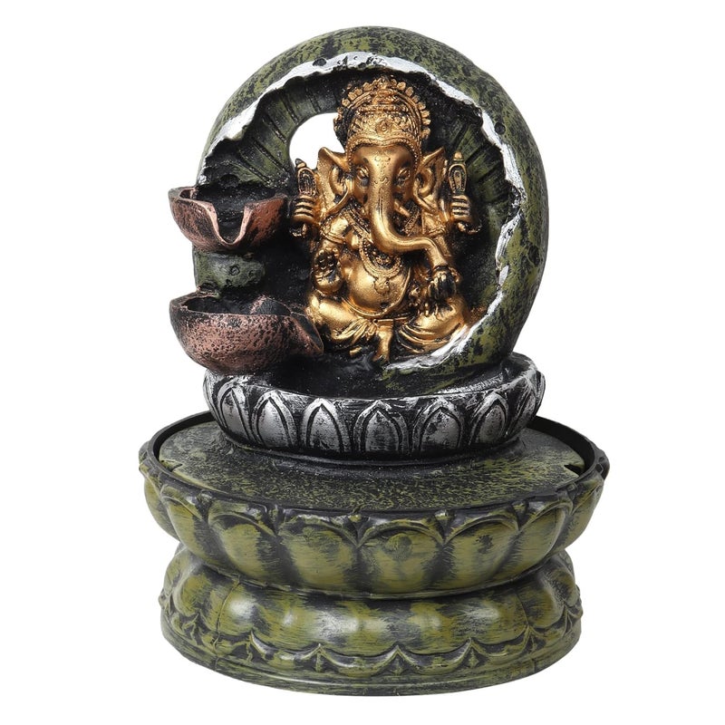 SENTROX Tabletop Indoor Water Fountains for Home Decoration Showpiece Fountain for Living Room, Table Decor, Bedroom, Office | with LED | Made in India (SXFN-1006) - Image 1