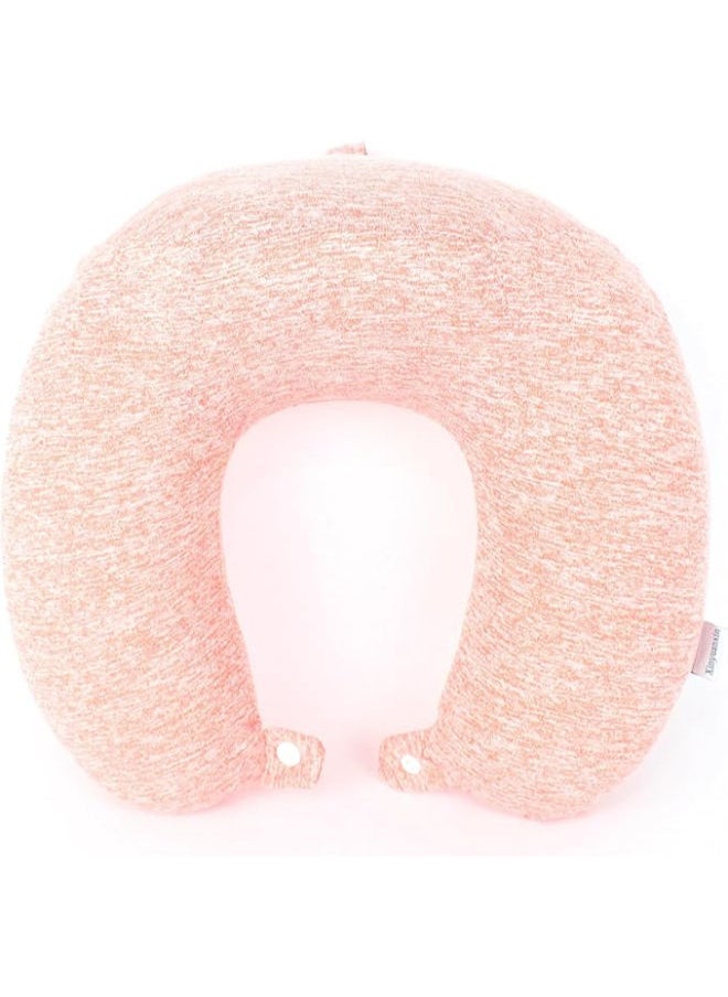 Generic - Comfy Neck Support Soft Memory Foam Travel Neck Pillow U-Shape For Car, Travel, Office,Airplane and Gifts - Pink - Image 1