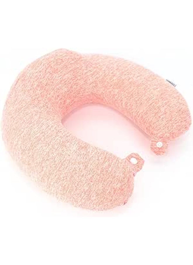 Generic - Comfy Neck Support Soft Memory Foam Travel Neck Pillow U-Shape For Car, Travel, Office,Airplane and Gifts - Pink - Image 1