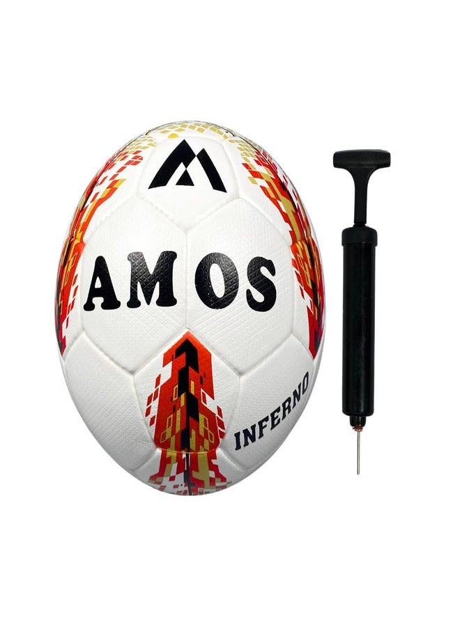 آموس كرة قدم AMOS Inferno Jett (مقاس 5) مع مضخة - Image 1