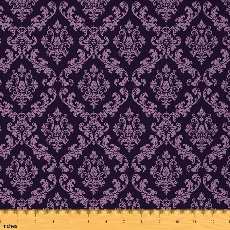 Flexible purchase choices Damask Bohemian Upholstery Fabric for Chairs Purple Flowers Gothic DIY Fabric by The Yard for Craft Lovers 72"x63", Victorian Baroque Floral Exotic Vintage Flower Quilting Fabric Multi stock guarantee supply Strong durable raw material Local licensed courier Cross-material combo compatible Individual & group usable Matte anti slip finish Wide use compliant quality Simple multi-color universal build Modern color selections Treated anti-rust metal Timely planned dispatch Modern look All-scene compatible build Market diverse application fit Flexible usage build Fade proof Fault optimized construction Gulf climate upgraded quality Instant order available stock Elegant practical multi-option build Carefully selected solid material Cost saving user oriented build Global standard processed material Gulf climate fit - Image 1