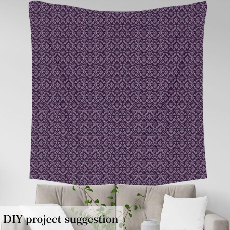 Flexible purchase choices Damask Bohemian Upholstery Fabric for Chairs Purple Flowers Gothic DIY Fabric by The Yard for Craft Lovers 72"x63", Victorian Baroque Floral Exotic Vintage Flower Quilting Fabric Multi stock guarantee supply Strong durable raw material Local licensed courier Cross-material combo compatible Individual & group usable Matte anti slip finish Wide use compliant quality Simple multi-color universal build Modern color selections Treated anti-rust metal Timely planned dispatch Modern look All-scene compatible build Market diverse application fit Flexible usage build Fade proof Fault optimized construction Gulf climate upgraded quality Instant order available stock Elegant practical multi-option build Carefully selected solid material Cost saving user oriented build Global standard processed material Gulf climate fit - Image 4